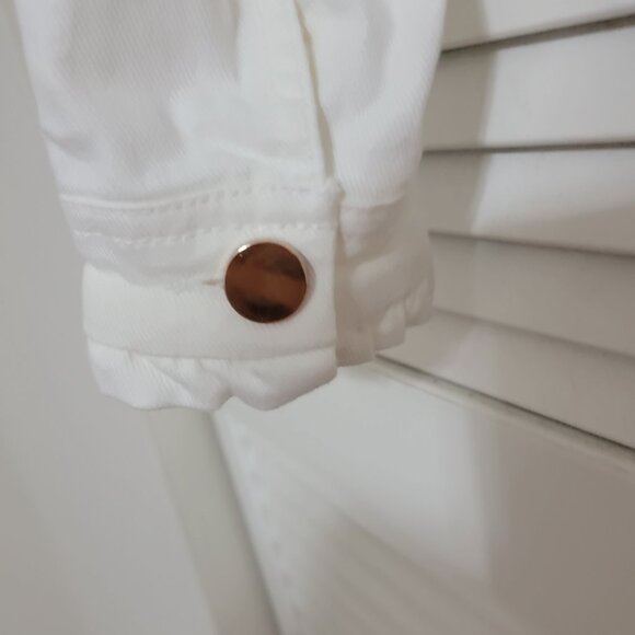 Draper James Ivory Denim Ruffle Jacket - Picture 4 of 4